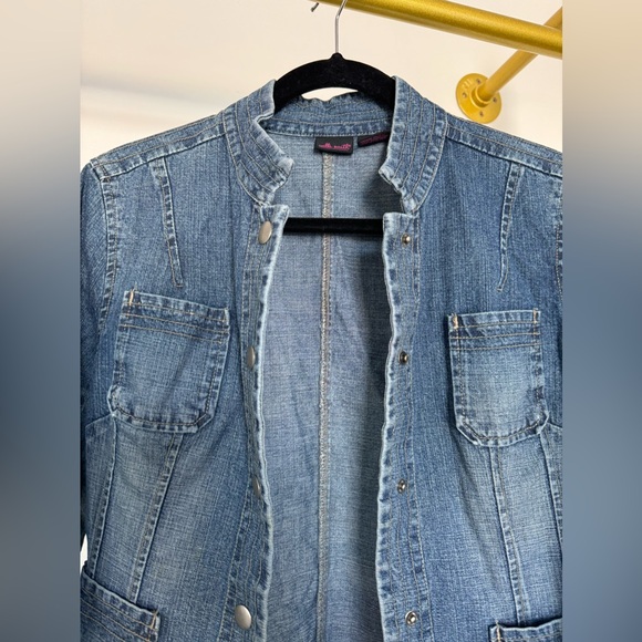 Womens WILL SMITH Denim Jean Jacket Size 12 Gentle Used - Picture 3 of 7
